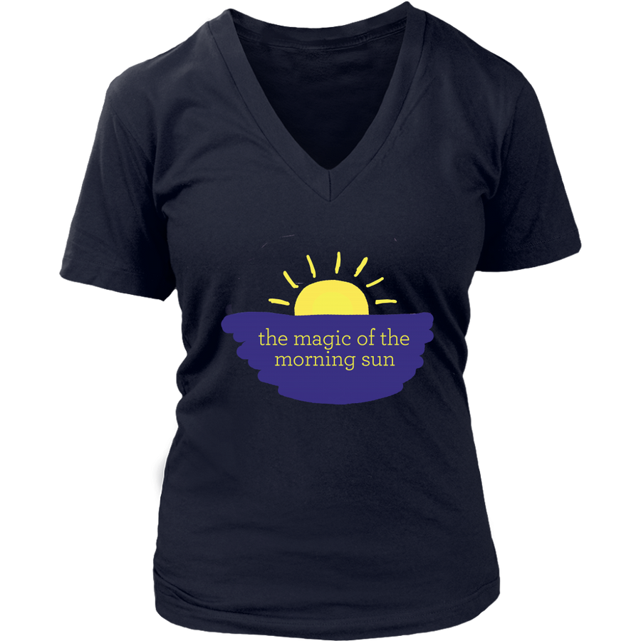 The Magic of the Morning Sun – Women’s V-Neck Tee