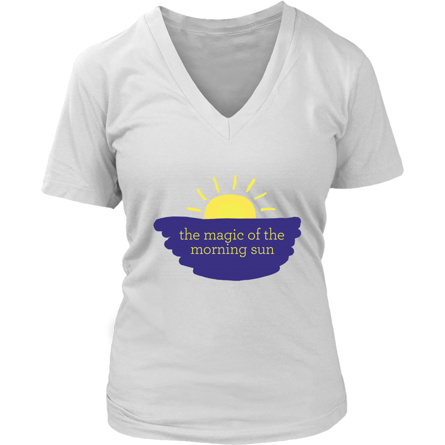 The Magic of the Morning Sun – Women’s V-Neck Tee