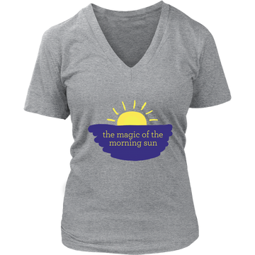 The Magic of the Morning Sun – Women’s V-Neck Tee