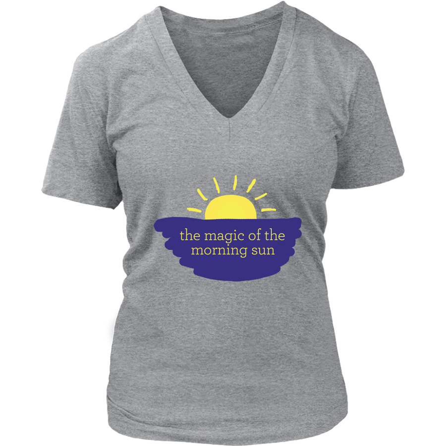 The Magic of the Morning Sun – Women’s V-Neck Tee