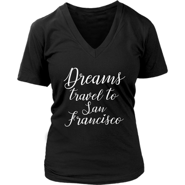 Dreams to San Francisco V-Neck Tee