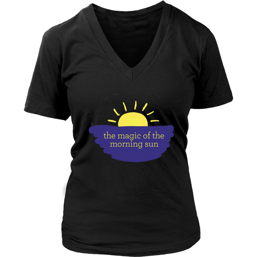 The Magic of the Morning Sun – Women’s V-Neck Tee