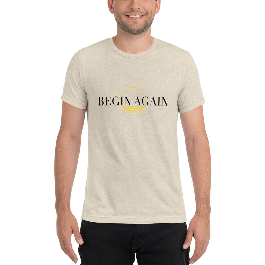 Begin Again - Men's Crewneck Graphic Tee