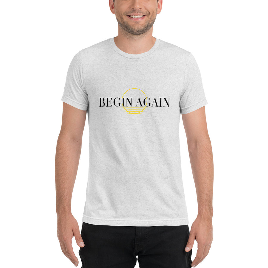 Begin Again - Men's Crewneck Graphic Tee