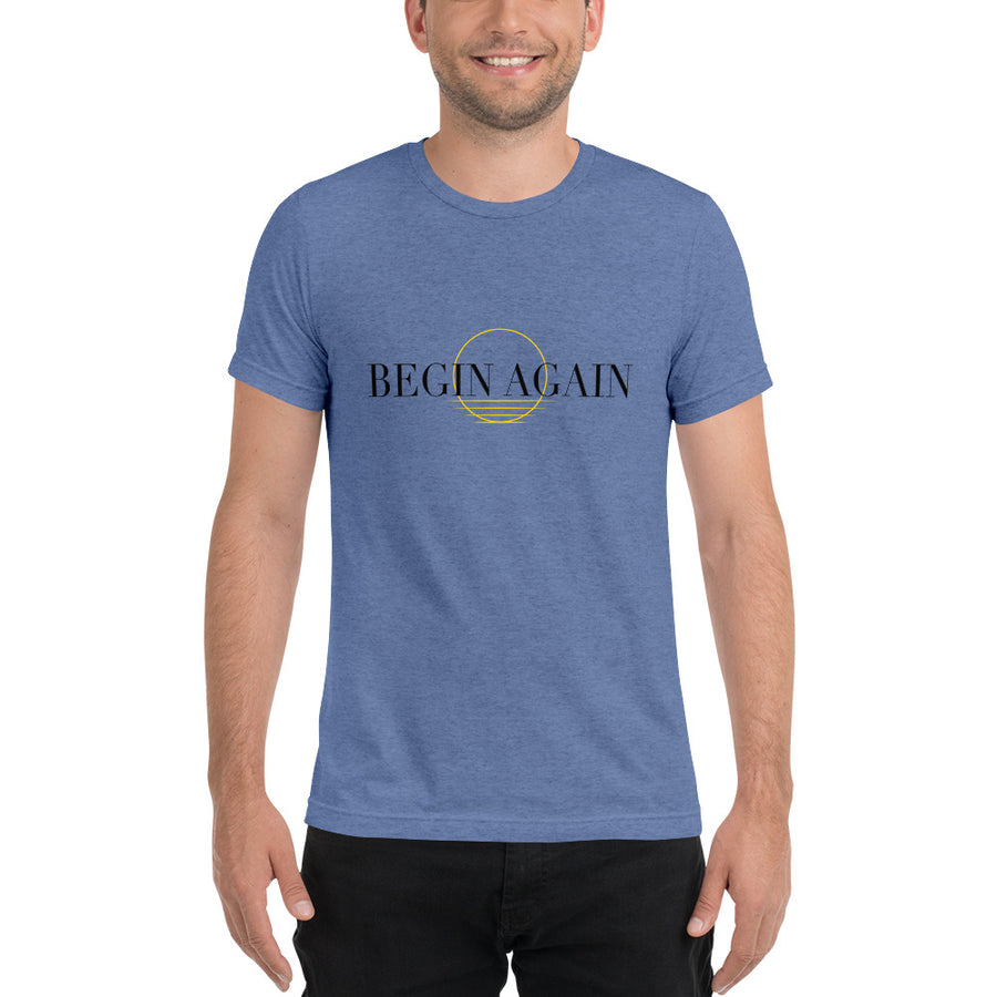 Begin Again - Men's Crewneck Graphic Tee