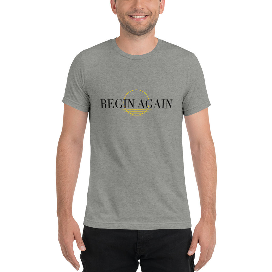 Begin Again - Men's Crewneck Graphic Tee