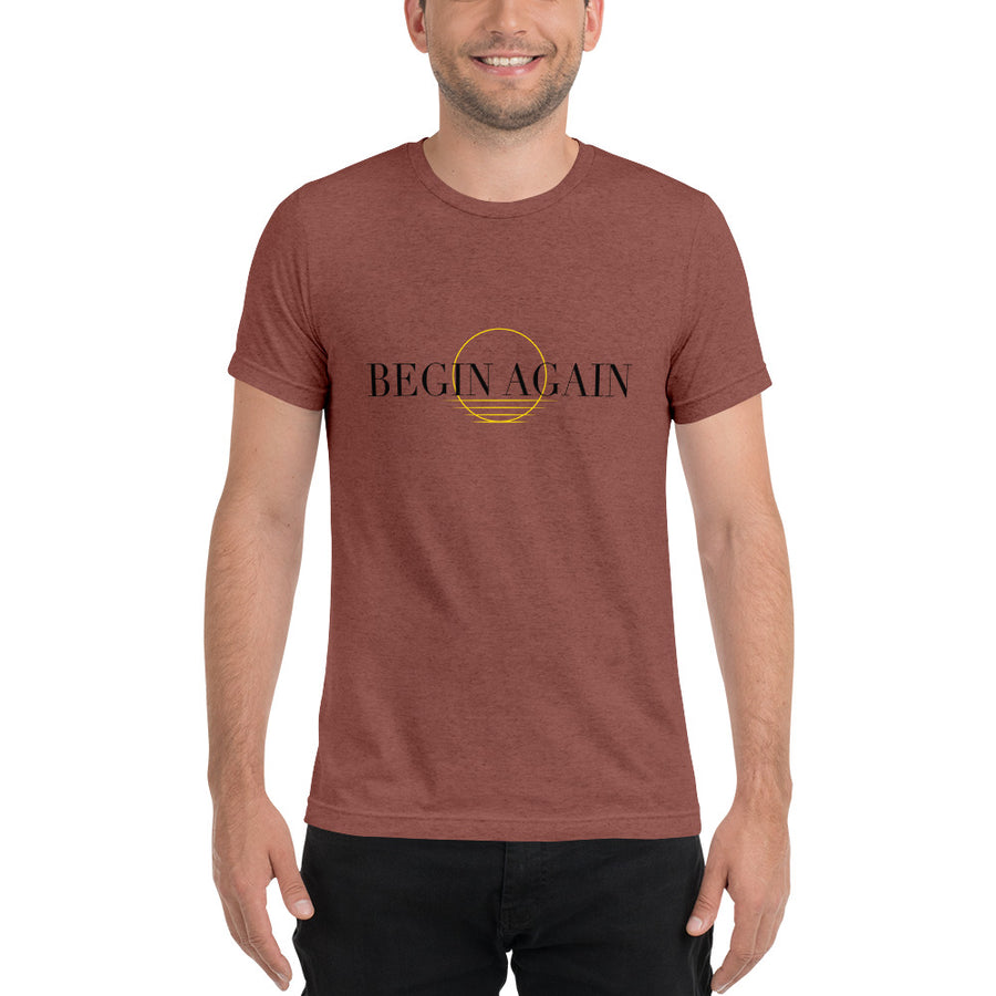 Begin Again - Men's Crewneck Graphic Tee