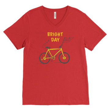 ight Day Ahead – Men’s V-Neck Graphic Tee