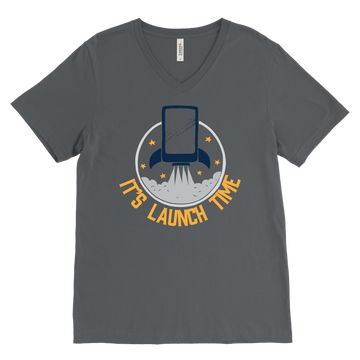 Launch Time Men's V-Neck Graphic Tee